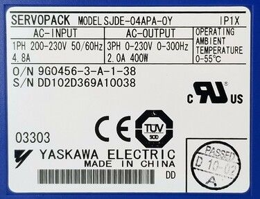 SJDE-04APA-OY | Yaskawa AC Motors